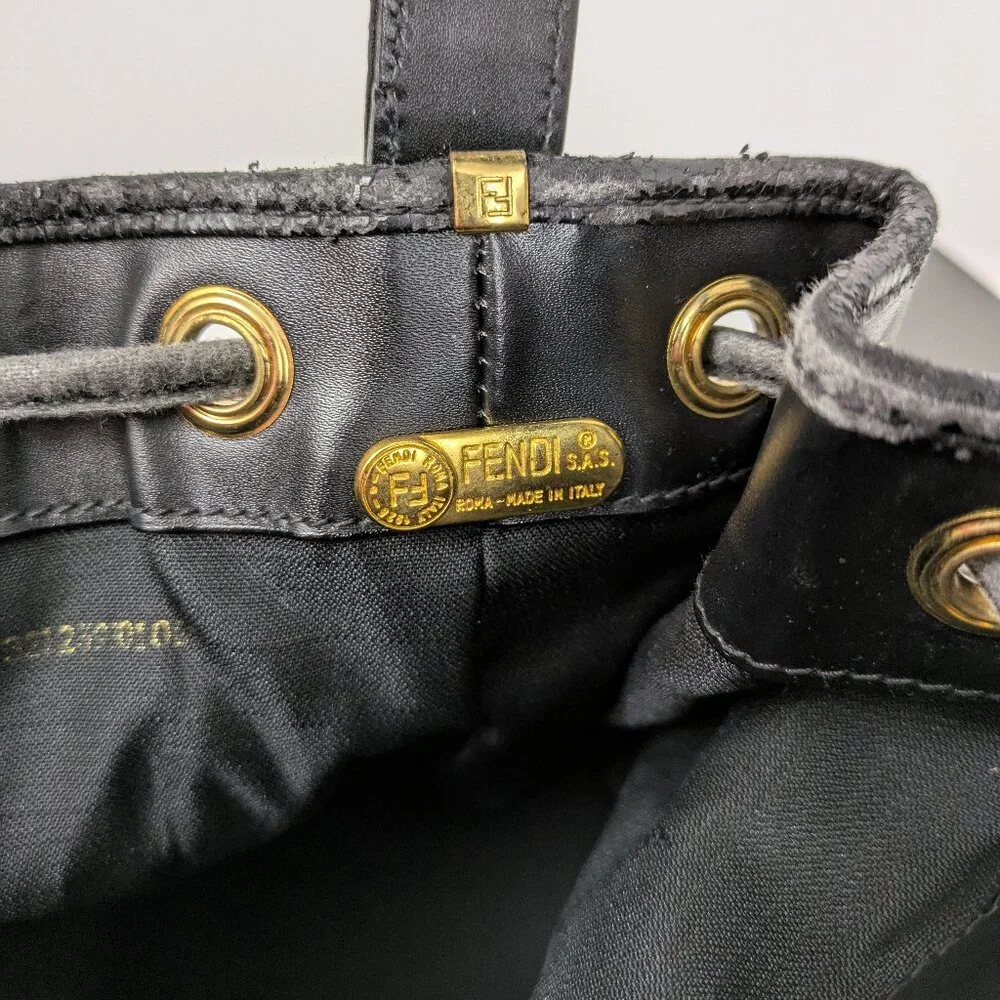 Fendi Black Bucket bag